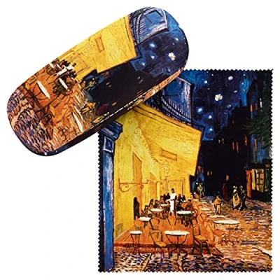 Abbildung von von Lilienfeld Brillenetui Vincent van Gogh: Nachtcafé Kunst Motiv Brillenbox, stabiles mit Mikrofaser bezogenes Hardcase