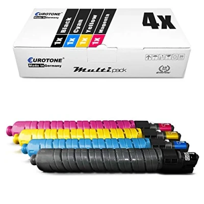 Abbildung von 4X Eurotone Toner für Ricoh MP C3002AD C3502AD ersetzt 841651 841654 Set
