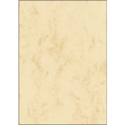 Abbildung von SIGEL DP181 Hochwertiges Marmor Papier beige, A4, 25 Blatt, Motiv beidseitig, 90 g, Briefpapier, Speisekarte, aus nachhaltigem