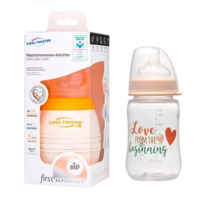 Abbildung von NIP Flaschenkühler Cool Twister + Flasche 260ml mit Sauger Gr. M ab Geburt