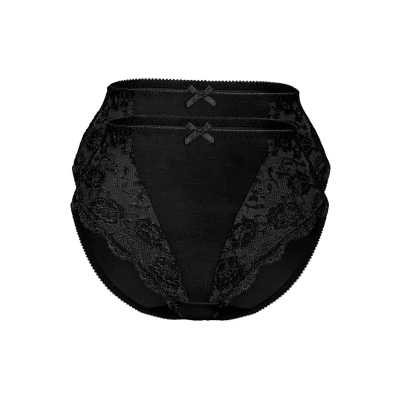 Abbildung von Sassa Classic 2ER PACK Slip, Damen, Größe: 42, Schwarz