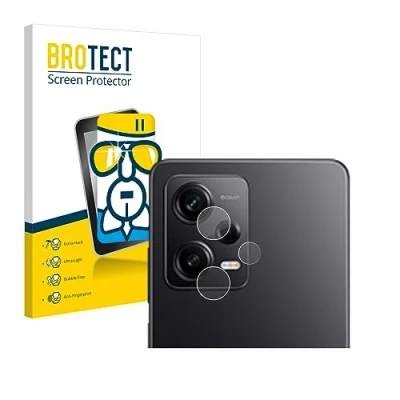 Abbildung von BROTECT Schutzglas für Xiaomi Redmi Note 12 Pro 5G (NUR Kameraschutz) Schutzfolie Panzer Folie Glas [Extrem Kratzfest 9H, Anti Fingerprint,