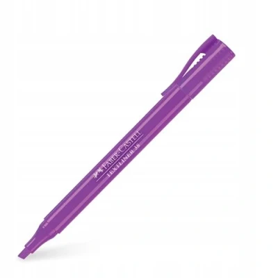 Abbildung von FABER CASTELL 157736 Textmarker Textliner 38, in Stiftform mit Clip, violett