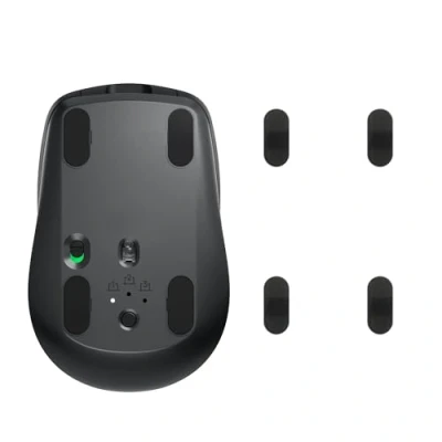 Abbildung von kwmobile Mouse Feet Sticker kompatibel mit Logitech MX Anywhere 3 Ersatz Glider Mausfüße passgenau Maus Glides in Schwarz