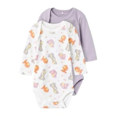 Abbildung von Name it Strampler 2ERPACK Body für Kinder, Größe: 74, Lavender aura