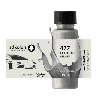 Abbildung von SD COLORS Neue lackstift ELEKTRISCHES Silber 477 Reparatur KRATZEN 15 ml (Farbe)