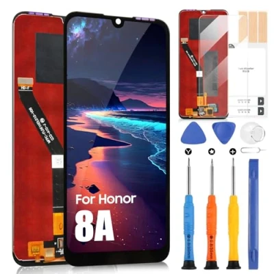 Abbildung von LCD Display für Huawei Honor 8A/Play 8A/8A Pro/8A Prime /Y6 2019 2019/Y6 PRO 2019/Enjoy 9e Bildschirm Touch Digitizer Ersatzteile Reparatur mit Werkzeugen (6,09 Zoll, Schwarz)