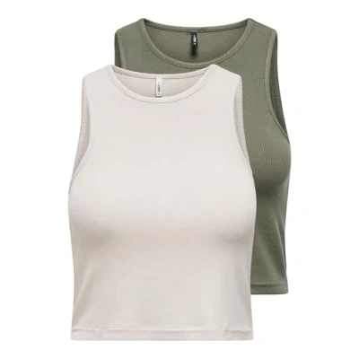 Abbildung von ONLY Onlbelia S/L Crop Top Cs JRS 2Pack
