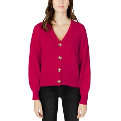 Abbildung von VILA Strickjacke, Damen, Größe: Large, Magenta