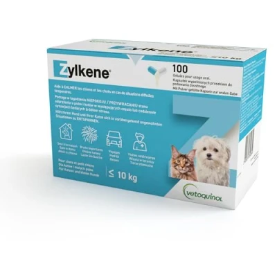 Abbildung von Zylkene Kapseln 75 mg x 100 Ergänzungsfuttermittel Für Katzen und kleine Hunde kurz langfristige Unterstützung in stressigen Situationen Absetzen, Reisen, Feuerwerk