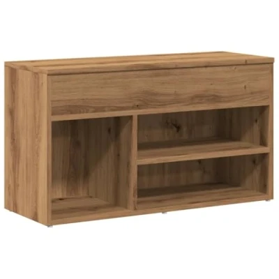 Abbildung von vidaXL Schuhbank Artisan Eiche 80x30x45 cm Holzwerkstoff