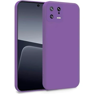 Abbildung von MyGadget Hülle für Xiaomi 13 5G Zweilagige Handyhülle mit Kameraschutz Cover Innenfutter &amp; Silikon außen Lila