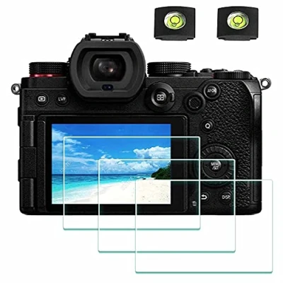 Abbildung von ULBTER Displayschutzfolie Schutzfolie für Panasonic LUMIX S5 Kamera &amp; Blitzschuh Abdeckung 9H Härte LCD Gehärtetes Glas Kratzfest Anti Fingerabdruck 3 Stück