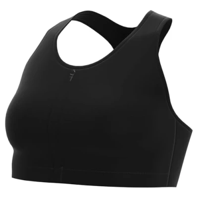 Abbildung von NIKE Performance Swoosh WOMEN&#039;S Mediumsupport Padded Zipfront Sports BRA Sportbh mit mittlerer Stützkraft, Damen, Größe: XL, Black/white