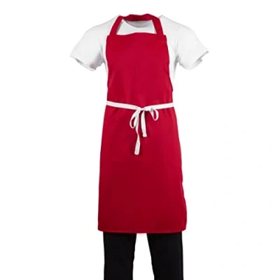 Abbildung von Whites Chefs Clothing BB466 Latzschürze, Rot