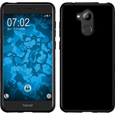Abbildung von PhoneNatic Case kompatibel mit Huawei Honor 6C Pro schwarz Silikon Hülle Cover