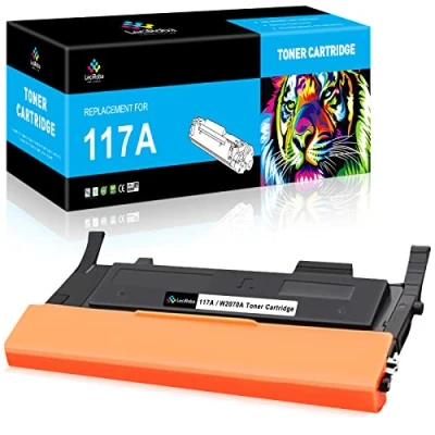 Abbildung von LeciRoba 117A für HP W2070A W2071A W2072A W2073A Toner Color Laser MFP 179fnw 179fwg 178nwg 178nw , 150nw 150a Drucker (1 Schwarz )
