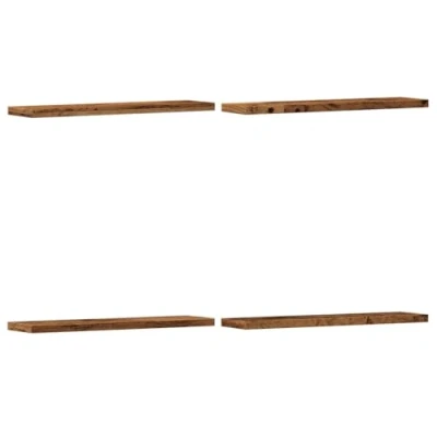Abbildung von vidaXL Wandregale 4 STK. Altholz Optik 40x10x1,5 cm Holzwerkstoff