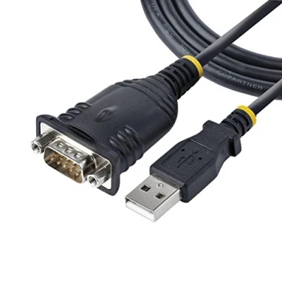 Abbildung von StarTech.com 1 m USB Seriell Adapter, auf RS232 Prolific IC, Konverter für PLC/Drucker/Scanner/Switch, zu Seriell/DB9, Kabel, Windows/Mac (1P3FP SERIAL)