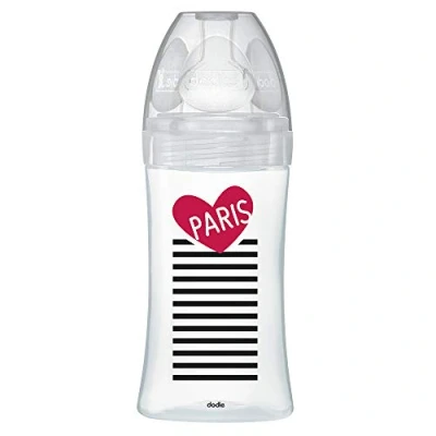 Abbildung von Dodie Babyflasche Sensation+, Antikolik, Glas, 270 ml, Paris