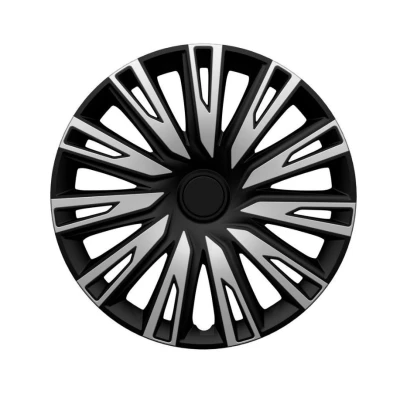 Abbildung von AUTO STYLE Satz Radzierblenden Copra 15 Zoll Silber/Schwarz