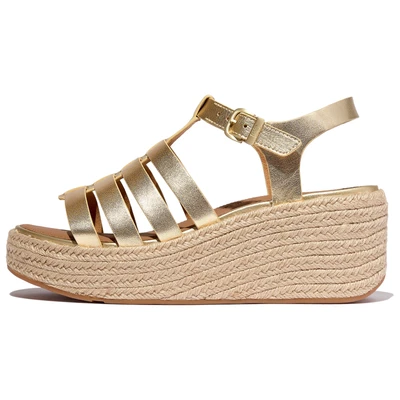 Abbildung von Fitflop ESP Fisherm Platino Plateausandalette, Damen, Größe: 41, Schuhe