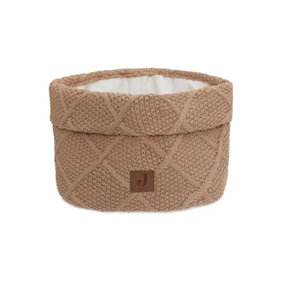 Abbildung von Jollein Pflegekörbchen Check Knit, Oatmeal 60% Baumwolle, 40% Acryl 14x18 cm Naturel