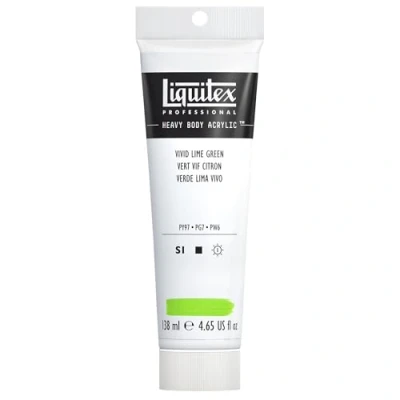 Abbildung von Liquitex 4417740 Professional Heavy Body Acrylfarbe in Künstlerqualität mit ausgezeichneter Lichtechtheit buttriger Konsistenz, 138ml Tube Limettengrün lebhaft