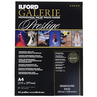 Abbildung von ILFORD GALERIE Semigloss Duo 250gsm A4 210mm x 297mm 25 Blatt