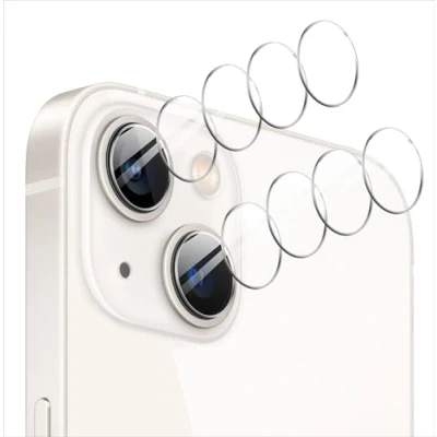 Abbildung von GIOPUEY [Ultra dünn 4 Stück Kameraschutz Kompatibel mit iPhone 16/16 Plus, HD Kamera Glas Schutzfolie [Kratzfest] Camera Protector für Plus