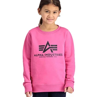 Abbildung von Alpha Industries Basic KIDS/TEENS Sweatshirt für Kinder, Größe: 152, Magenta