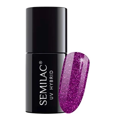 Abbildung von Semilac UV GEL Polish Nagellack, Größe: 7 ml, Rose gold shimmer