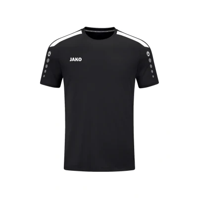 Abbildung von JAKO Power Tshirt print für Kinder, Größe: 128, Schwarzweiss