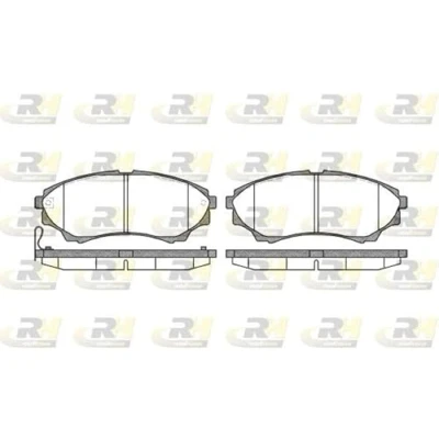Abbildung von ROADHOUSE 21151.00 Bremsbelagsatz Vorderachse inkl. Verschleißwarnkontakt FORD: Ranger Mk2, MAZDA: BT 50 Pickup, B Serie Pickup