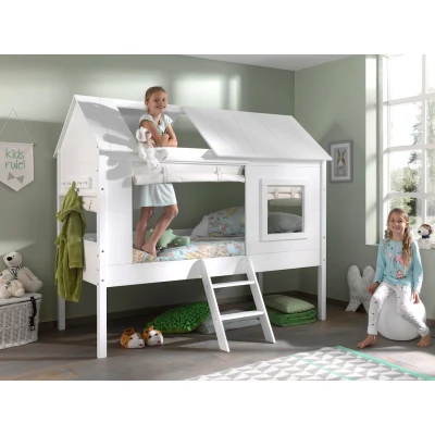 Abbildung von Vipack Hochbett &quot;Charlotte&quot;, (Made in Europe), wahlweise mit Textil Set
