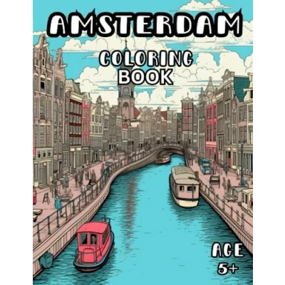 Abbildung von Amsterdam Coloring Book: Iconic Scenes Book for Kids and Adults