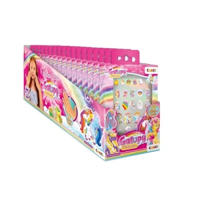 Abbildung von CRAZE Sticker Nails Galupy Unicorn 432 Stück Nägel Zum Aufkleben für Kinder, Selbstklebende Künstliche Fingernägel, Nagelset Kinder Mädchen