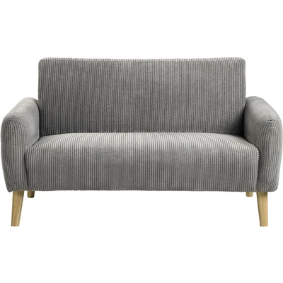 Abbildung von ATLANTIC home collection 2 Sitzer &quot;Moby&quot;, mit Federkern, kleiner Tasche und in modernem Cordbezug