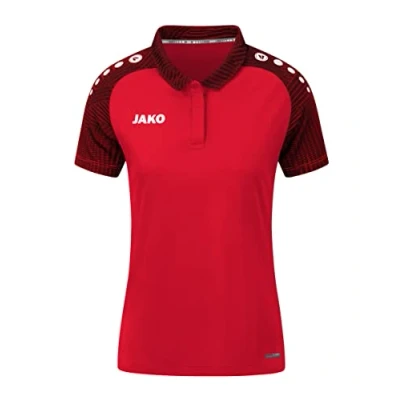 Abbildung von JAKO Poloshirt, Damen, Größe: 44, Rotschwarz