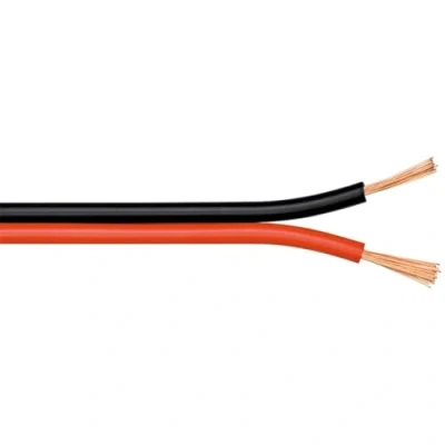 Abbildung von Goobay 67731 Lautsprecherkabel 2x0,75mm² CCA Litze / Boxenkabel Audio Kabel Meterware Speaker Cable Litzenkabel Audiokabel Subwoofer Rot Schwarz 50m