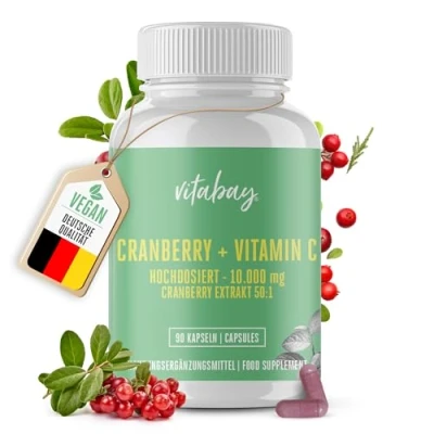Abbildung von Vitabay Cranberry + Vitamin C 10.000 mg hochdosiert 90 St