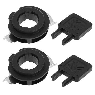 Abbildung von eMagTech 2 Stück H7 LED Scheinwerferlampen Adapter mit Installationsschlüssel Halterung Sockel Basishalterung Befestigungsclips Scheinwerferbaugruppen