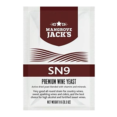 Abbildung von Weinhefe Mangrove Jack&#039;s SN9 8g/25L Trocken Hefe für Weißwein und Rotwein