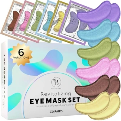Abbildung von BLOOMORA Gemischte Augenpads (30 Paare) Eye Pads mit Niacinamid &amp; Hyaluron Gegen Augenringe Patches Entfernen