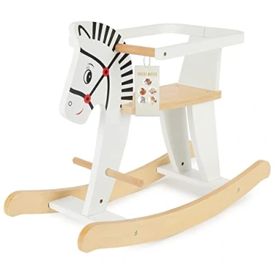 Abbildung von Bieco Schaukelpferd Schaukeltier Zebra 68x26,5x48cm Baby Kinderschaukel Indoor Wippe Schaukel ab 1 Jahr Spielzeug