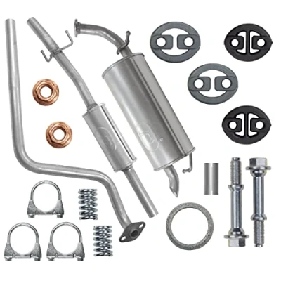 Abbildung von Schalldämpferset Auspuffanlage Auspuff für Yaris 1 I P1 1.0