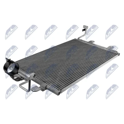 Abbildung von NTY CCS VW 006 Klimakondensator mit Trockner Aluminium 590 VOLKSWAGEN: Golf 4 Schrägheck, Bora Limousine, Variant, SKODA: Octavia 1 Combi