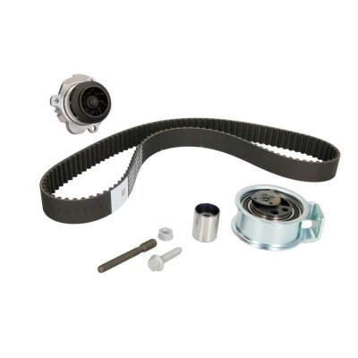 Abbildung von HEPU PK05502 Wasserpumpe + Zahnriemensatz ohne Spanndämpfer, Spannrolle 120 VOLKSWAGEN: Golf 4 Schrägheck, Variant, Passat B5 GP Variant