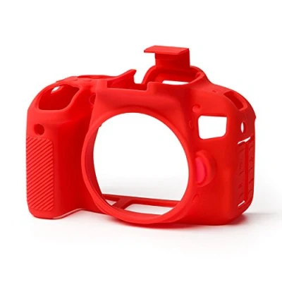 Abbildung von easyCover Silikon Kameratasche Schutz für Ihre Kamera Canon 800D Rot