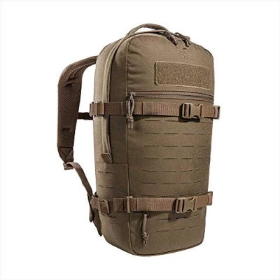 Abbildung von Tasmanian Tiger TT Modular Daypack L Molle kompatibler, Ergonomischer Tages Rucksack mit Kompressionsriemen, 18 Liter Volumen (Coyote Brown)
